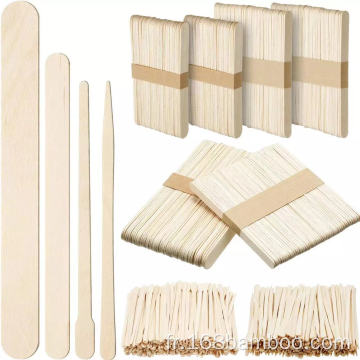 Épilation des bâtons applicateur de spatule en cire en bois